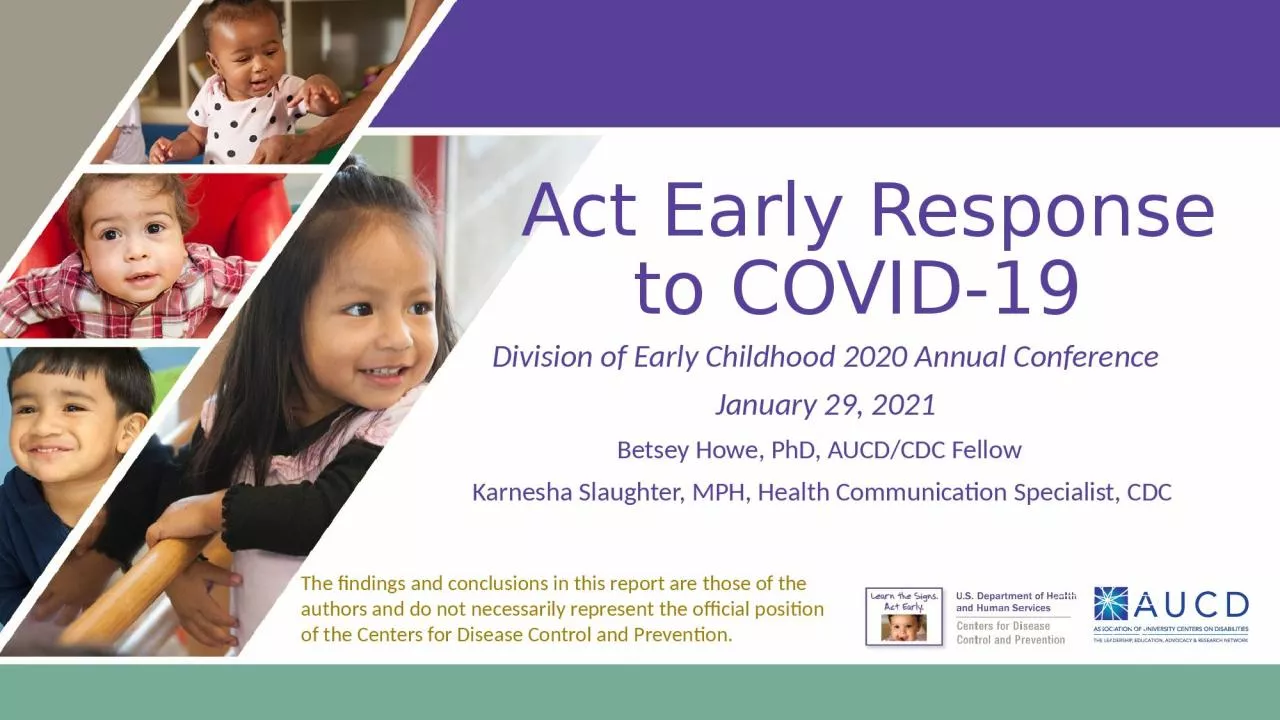 PPT-Act Early Response to COVID-19