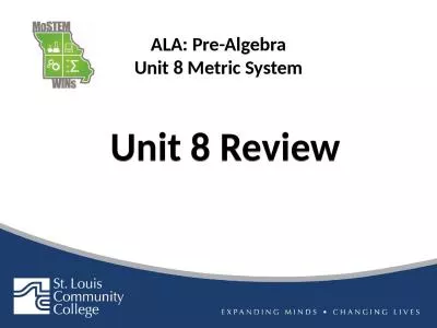 Unit  8 Review ALA: Pre-Algebra