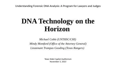 DNA  Technology on the Horizon
