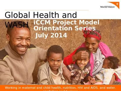 iCCM Project Model Orientation Series