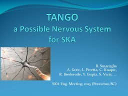 TANGO  a  Possible Nervous System for