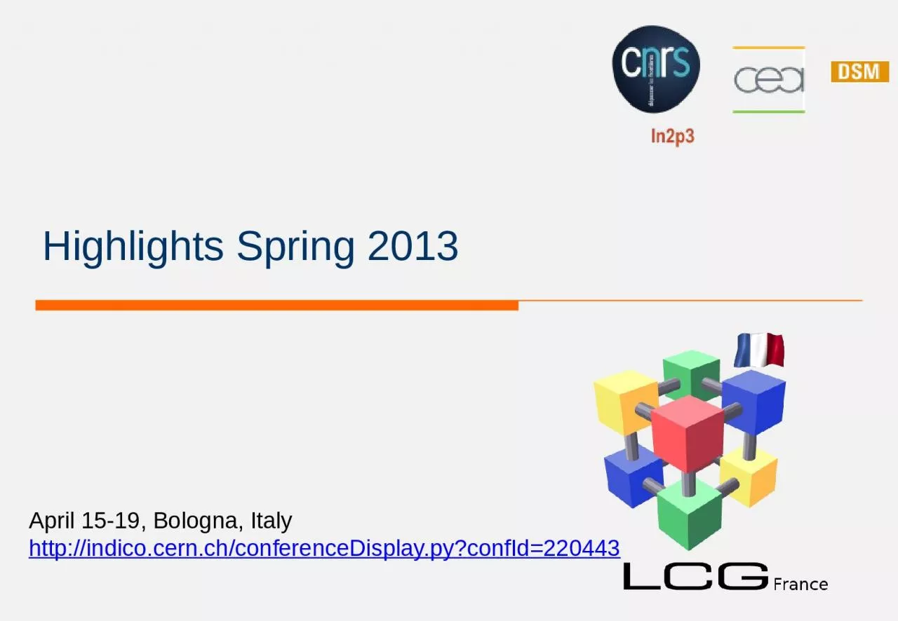 PPT-Highlights Spring 2013