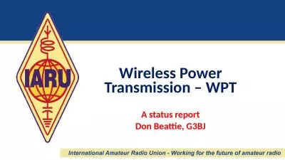 Wireless Power Transmission – WPT