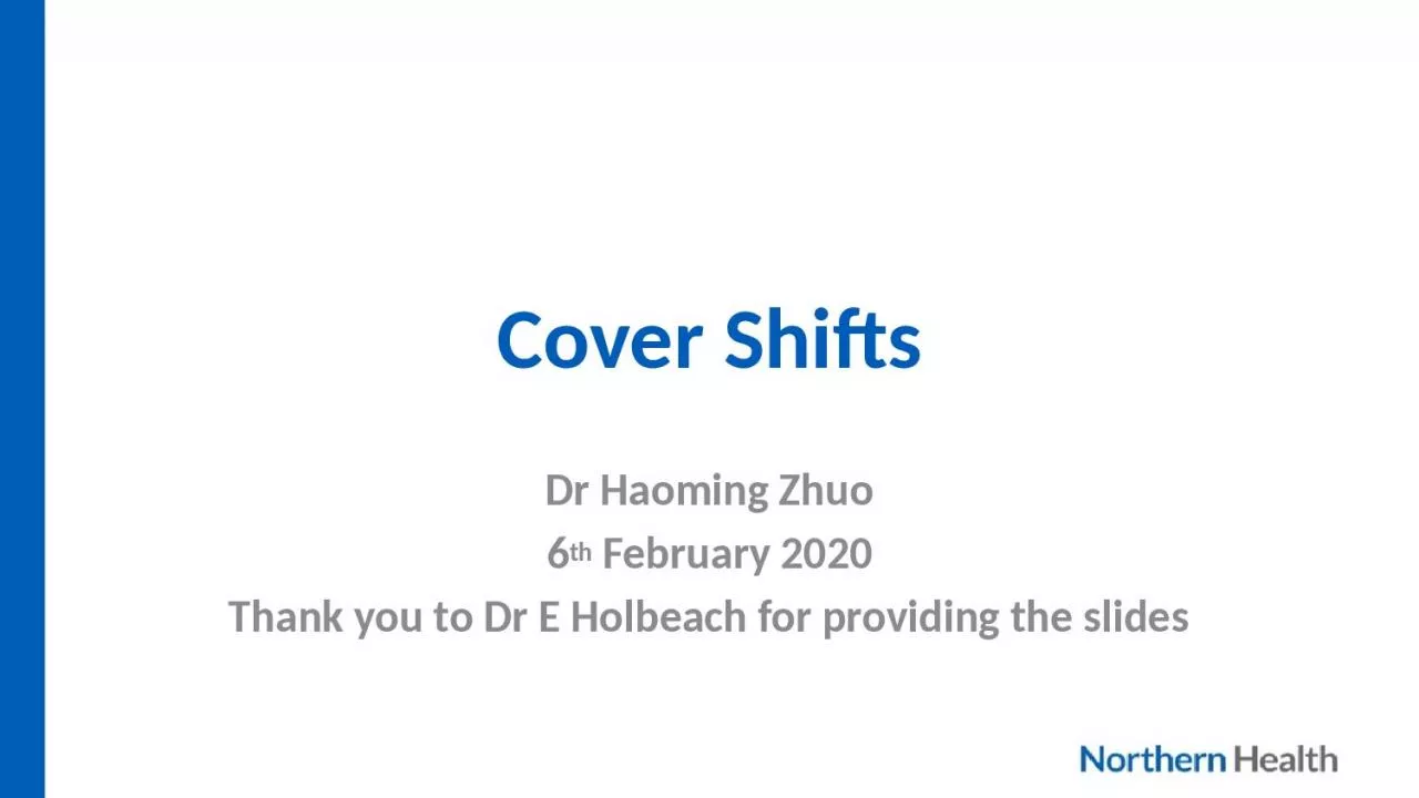 Cover Shifts Dr Haoming Zhuo