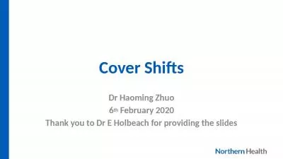 Cover Shifts Dr Haoming Zhuo