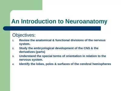 An Introduction to Neuroanatomy