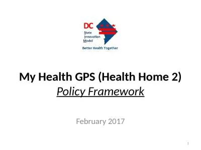 My Health GPS (Health Home 2)