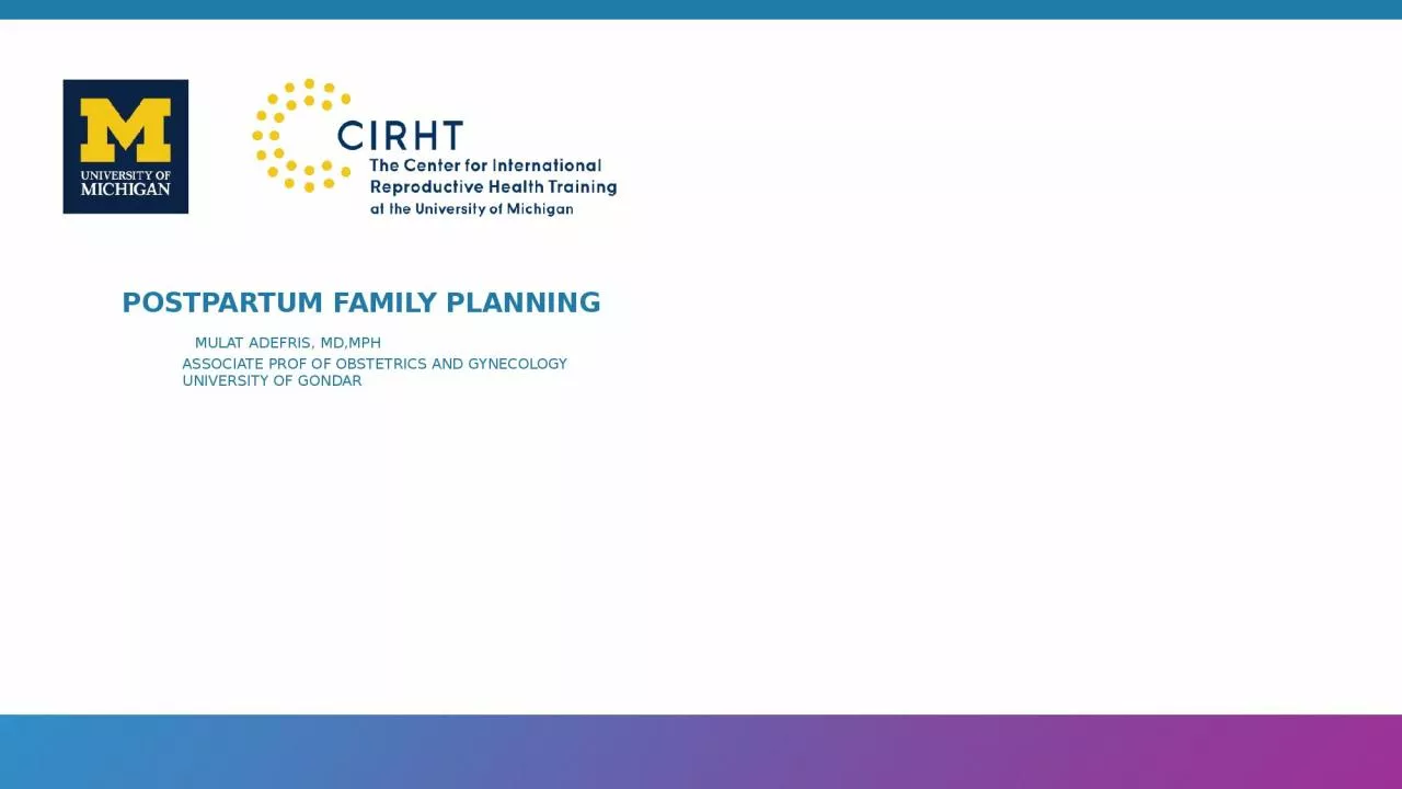 PPT-Postpartum Family planning