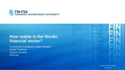 How stable is the Nordic financial sector?