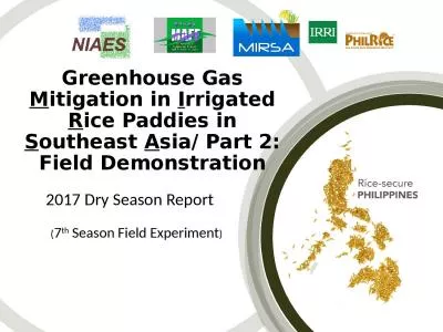 Greenhouse Gas  M itigation in