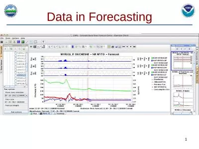 Data in Forecasting 1 2 3