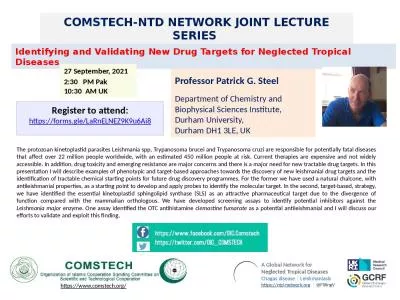 COMSTECH-NTD NETWORK JOINT LECTURE SERIES