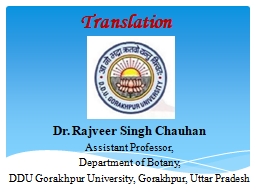 Translation Dr.  Rajveer