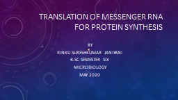 Translation of messenger