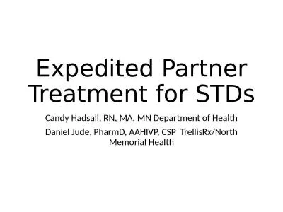 Expedited Partner Treatment for STDs