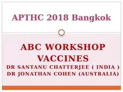 ABC Workshop Vaccines D r