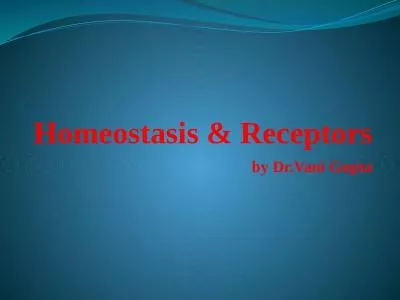 Homeostasis & Receptors