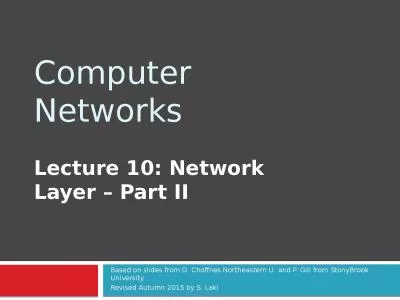 Computer Networks Lecture