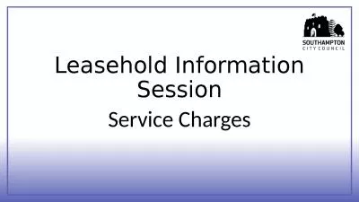 Leasehold Information Session