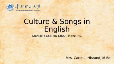 Culture & Songs in English