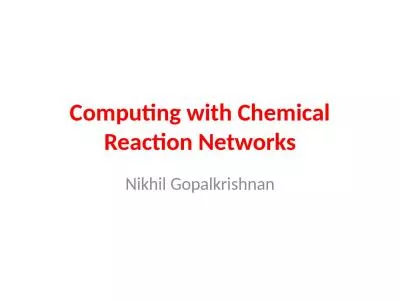 Computing with Chemical Reaction Networks