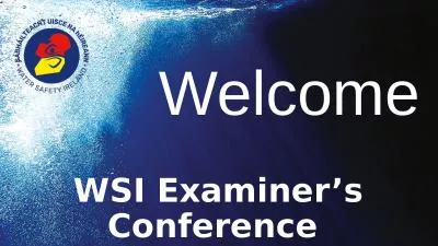 1 WSI Examiner’s Conference