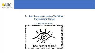 Modern Slavery and Human Trafficking Safeguarding Toolki