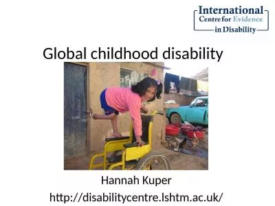 Global childhood disability