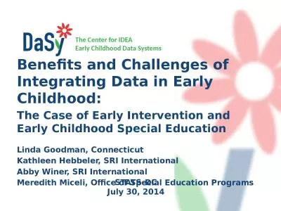 Benefits and Challenges of Integrating Data in Early Childhood: