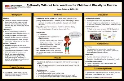 Culturally Tailored Interventions for Childhood Obesity in Mexico