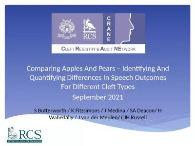 Comparing Apples And Pears – Identifying And Quantifying Differences In Speech Outcomes