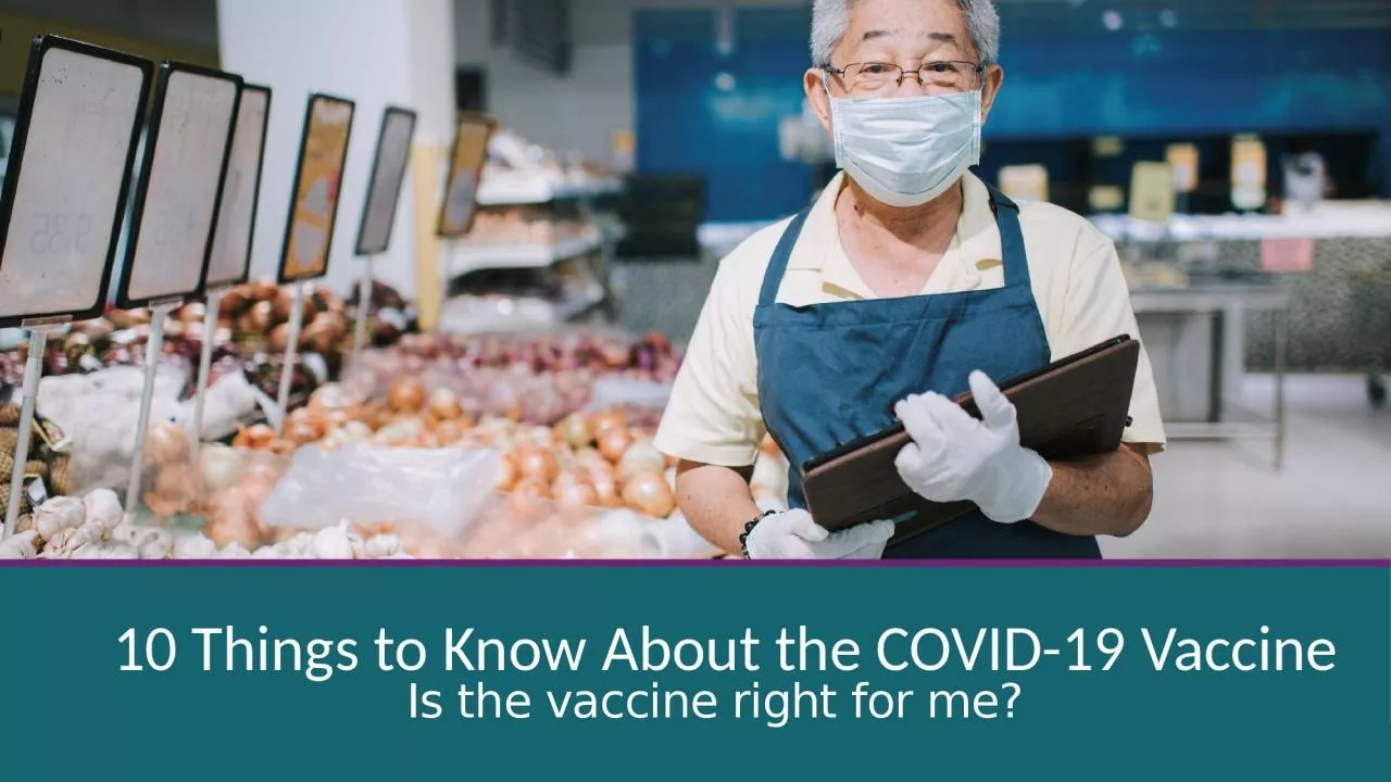 PPT-Is the vaccine right for me?