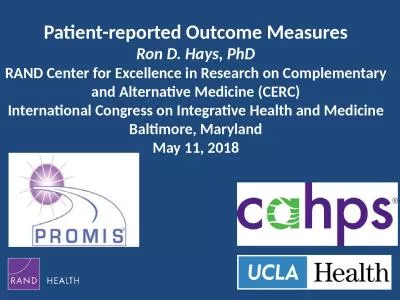 Patient-reported Outcome Measures