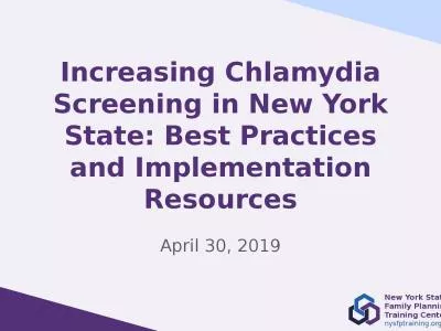 Increasing Chlamydia  Screening in New York State: