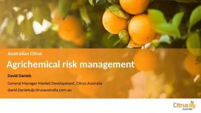 Agrichemical risk management