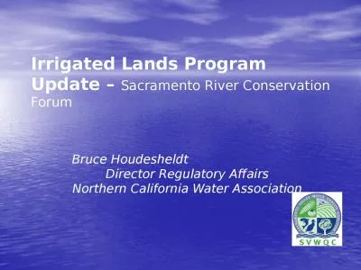 Irrigated Lands   Program Update –