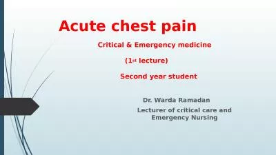 Acute  chest  pain