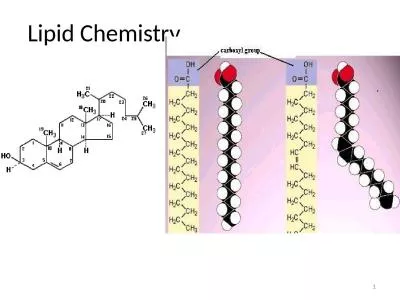 Lipid Chemistry 1 Lipids