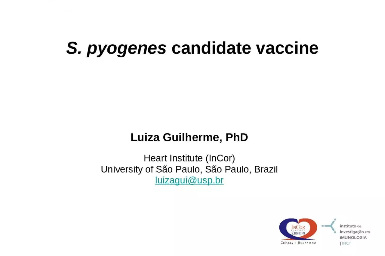 S.  pyogenes   candidate