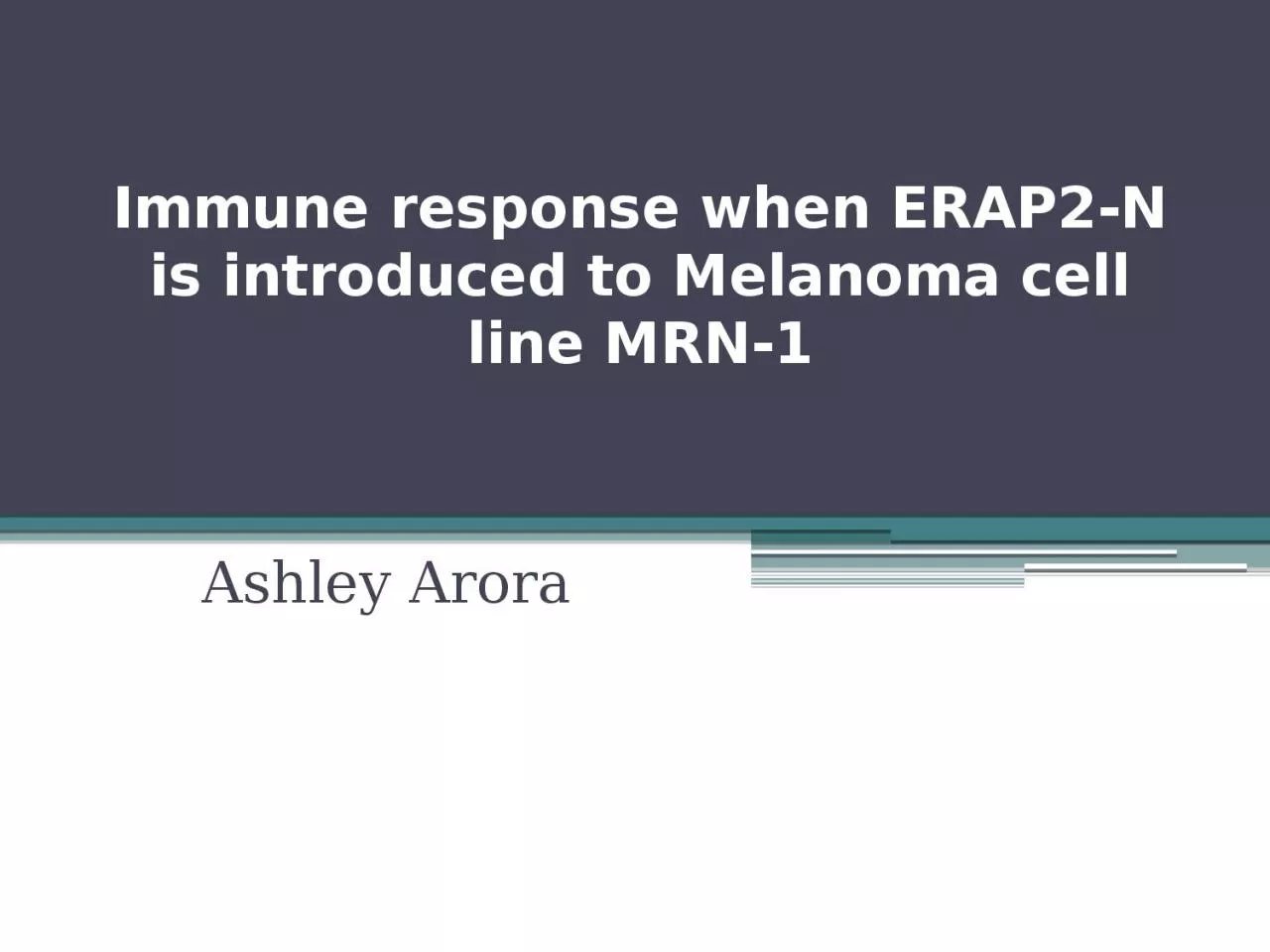 Immune response when ERAP2-N is introduced to Melanoma cell line MRN-1