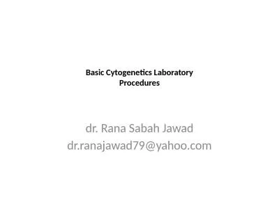 Basic  Cytogenetics  Laboratory