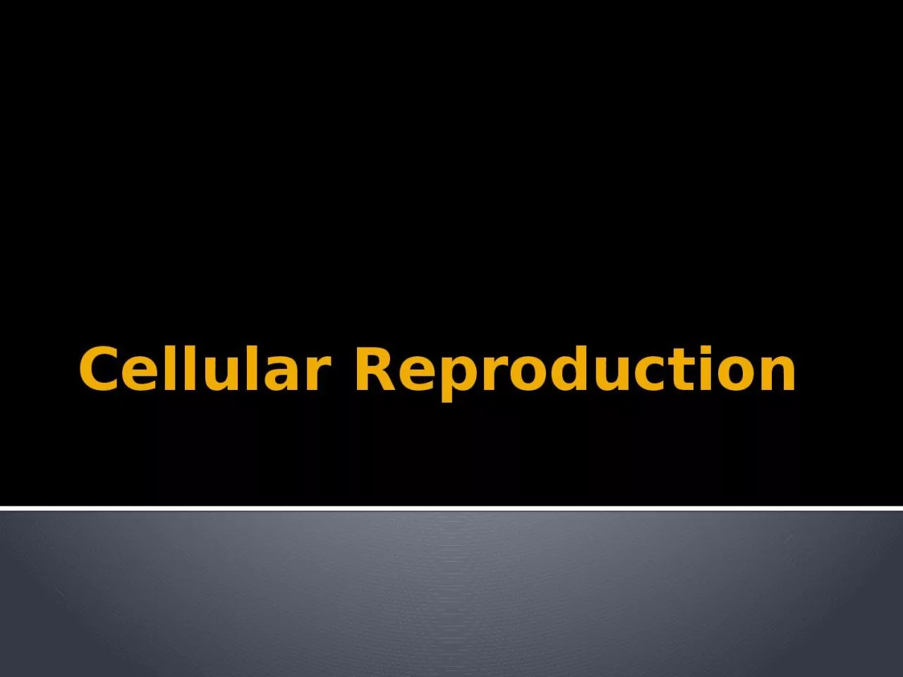 PPT-Cellular Reproduction Chromosomes