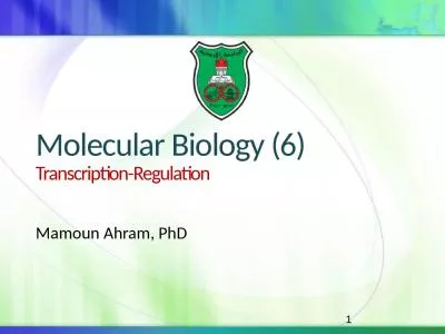 Molecular Biology (6) Transcription-Regulation