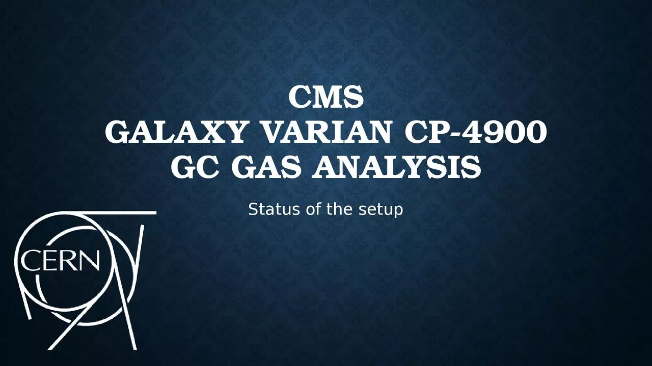 CMS Galaxy   varian  CP-4900 GC