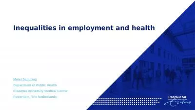 Inequalities in employment and health