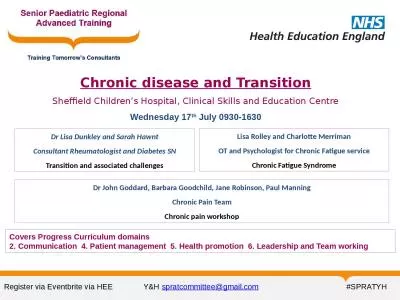 Chronic disease and Transition