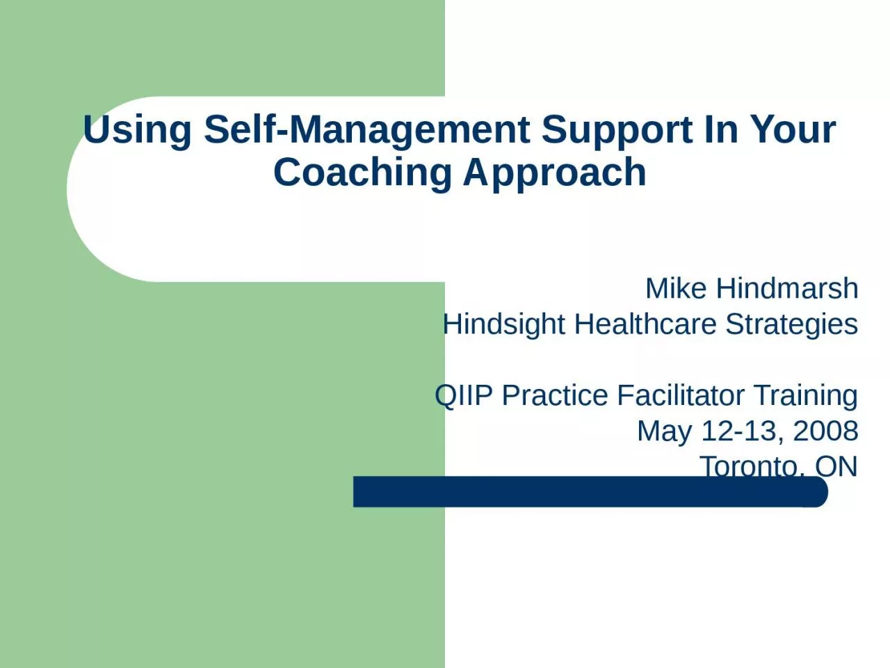 Using Self-Management Support In Your Coaching Approach