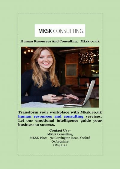 Human Resources And Consulting | Mksk.co.uk