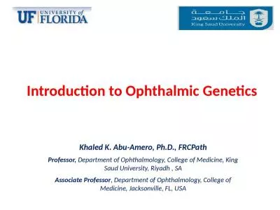 Introduction to Ophthalmic Genetics