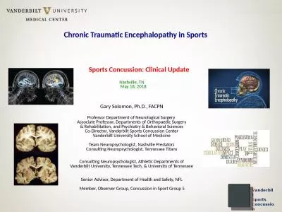 Chronic Traumatic Encephalopathy in Sports